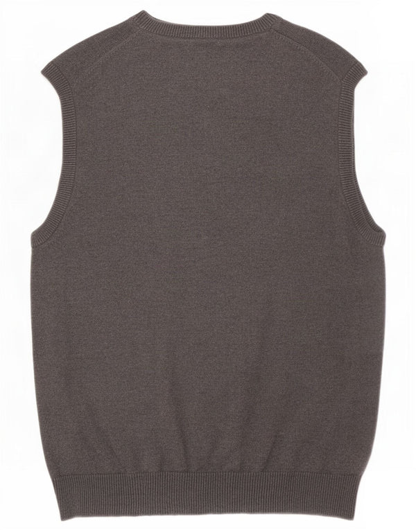 Canotta da uomo Marks & Spencer vestibilità regolare in cotone grigio medio