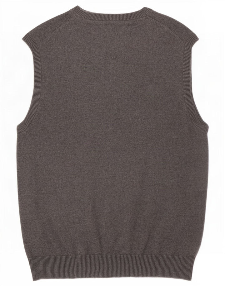 Canotta da uomo Marks & Spencer vestibilità regolare in cotone grigio medio