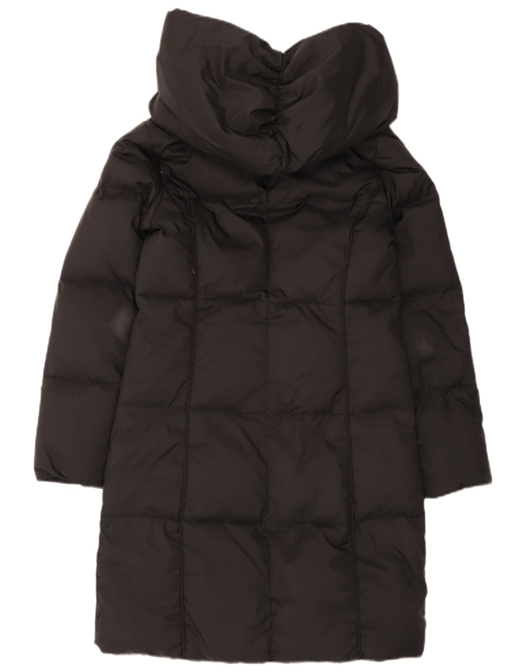 Cappotto imbottito oversize con cappuccio da donna Michael Kors UK 6 XS poliestere nero