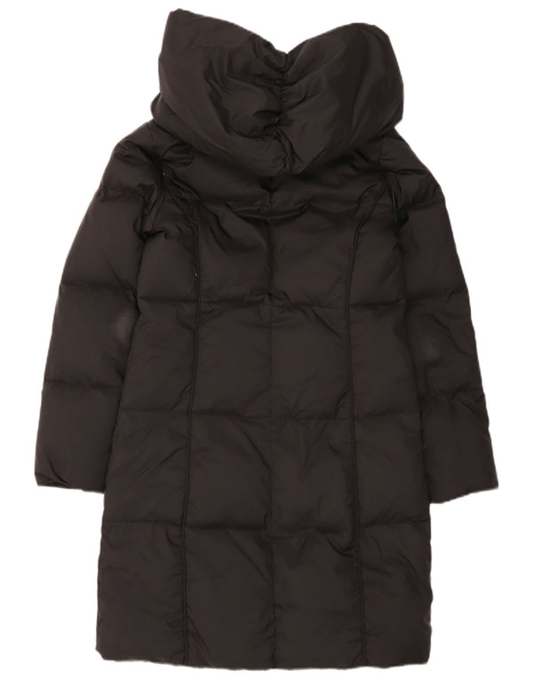 Cappotto imbottito oversize con cappuccio da donna Michael Kors UK 6 XS poliestere nero
