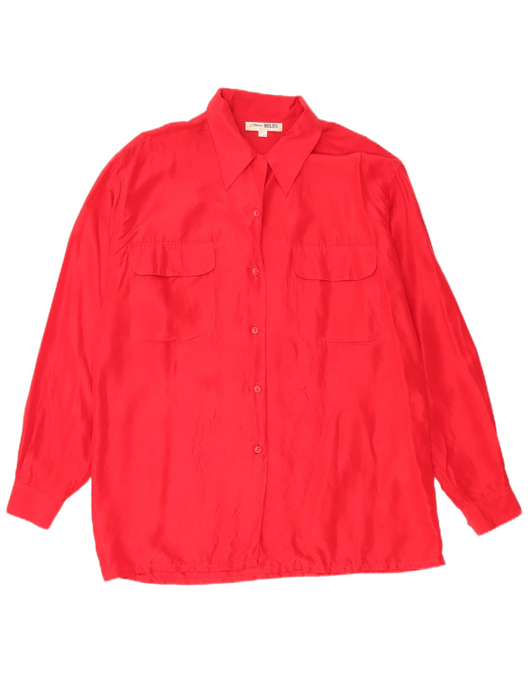 Camicetta camicia vintage da donna EU 38/40 rossa media
