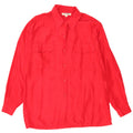 Camicetta camicia vintage da donna EU 38/40 rossa media