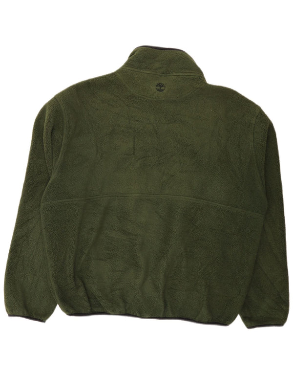 Giacca in pile da uomo Timberland UK 40 Large Verde Poliestere