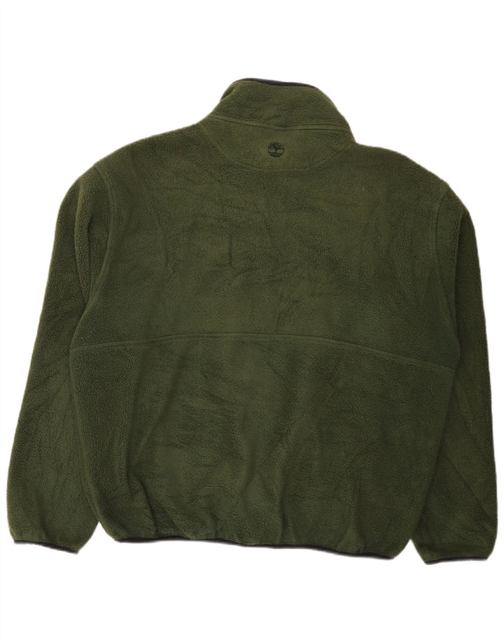 Giacca in pile da uomo Timberland UK 40 Large Verde Poliestere