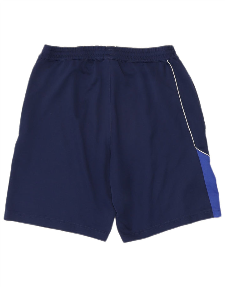 Pantaloncini sportivi Adidas Climalite da uomo medi in poliestere blu navy
