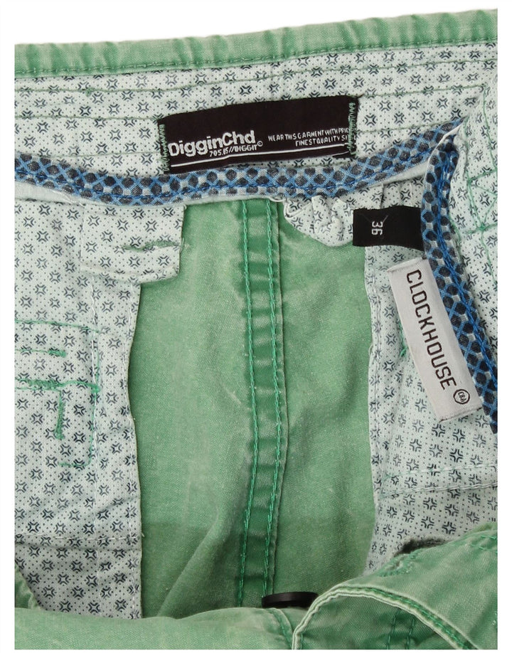 CLOCK HOUSE Pantaloncini cargo da uomo W36 Large Verde