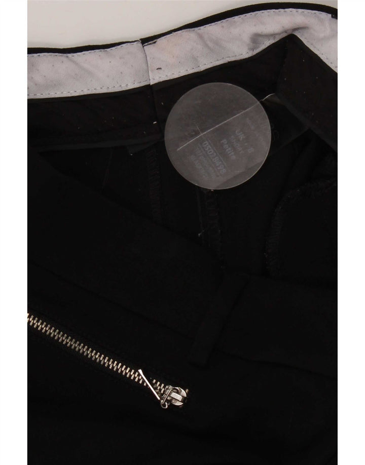 Pantaloni corti da donna Marks & Spencer UK 8 piccoli W26 L25 poliestere nero