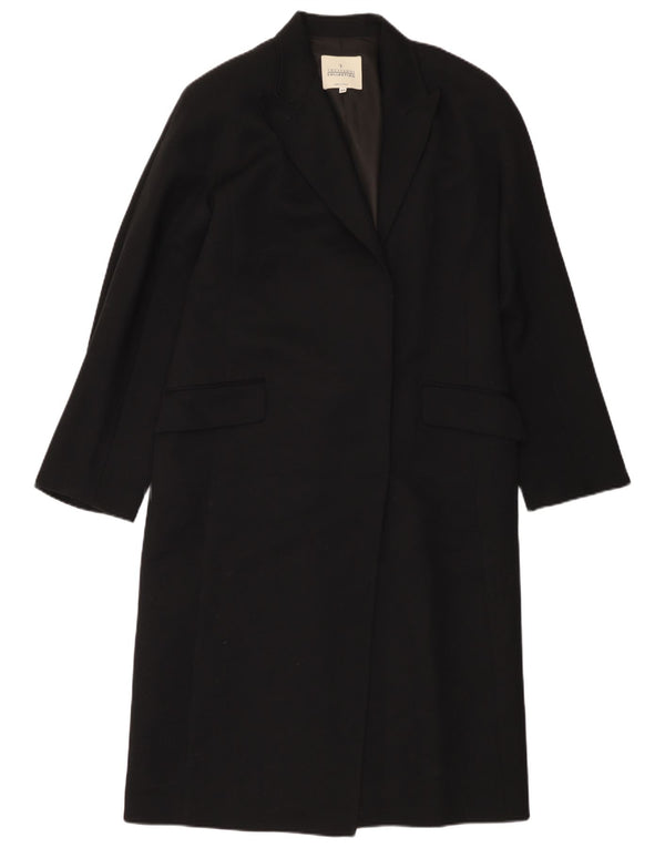 Cappotto Donna Trussardi IT 46 Large Nero Lana