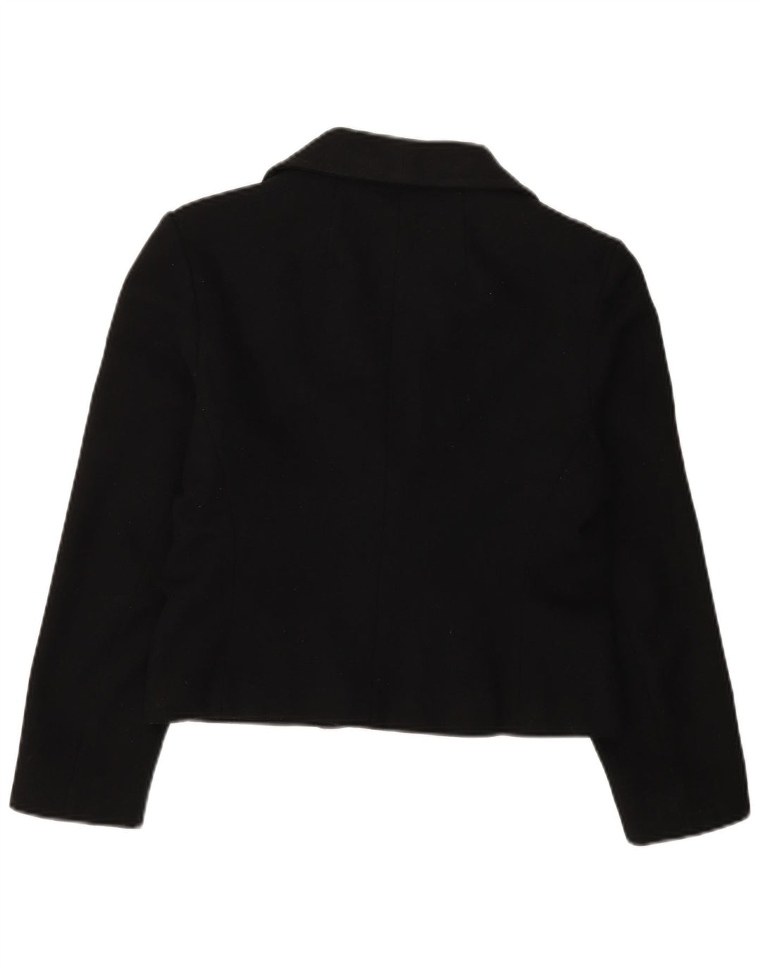 PIERRE CARDIN Womens Paris Crop 2 Button Blazer Jacket UK 14 Medium Black