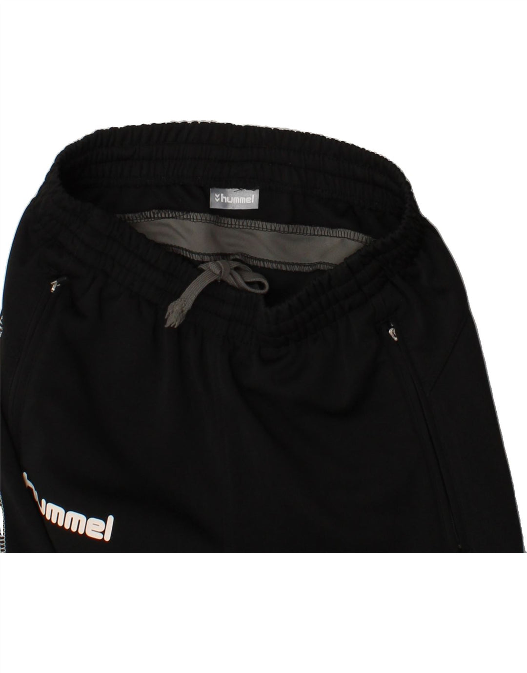 HUMMEL Mens Regular Fit Tracksuit Trousers Small  Black Colourblock Vintage Hummel and Second-Hand Hummel from Messina Hembry 