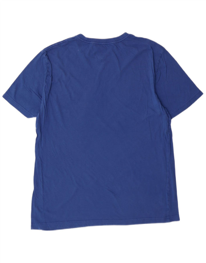 T-shirt grafica da uomo Hurley Top in cotone blu medio