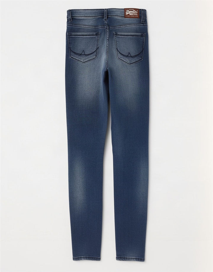 Jeans Jeggings da donna Superdry Alexia W27 L32 cotone blu