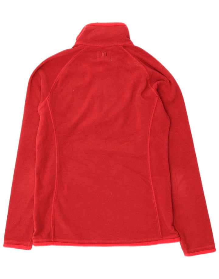 Maglione in pile da donna con collo e zip Mountain Warehouse UK 8 Small Poliestere rosso