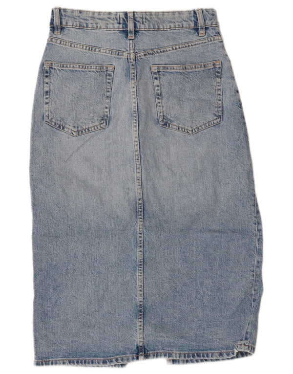 Gonna di jeans a vita alta da donna Zara piccola W26 blu