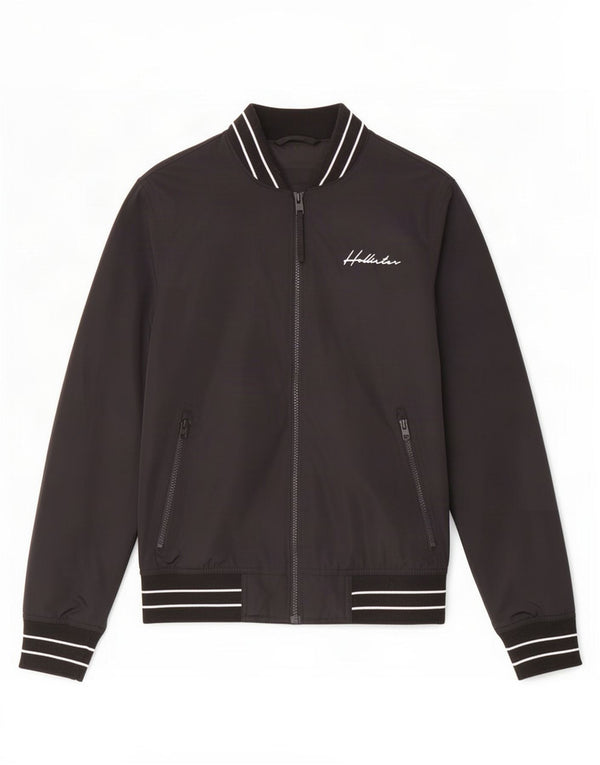 Giubbotto bomber da uomo Hollister UK 34 XS poliestere a righe nere