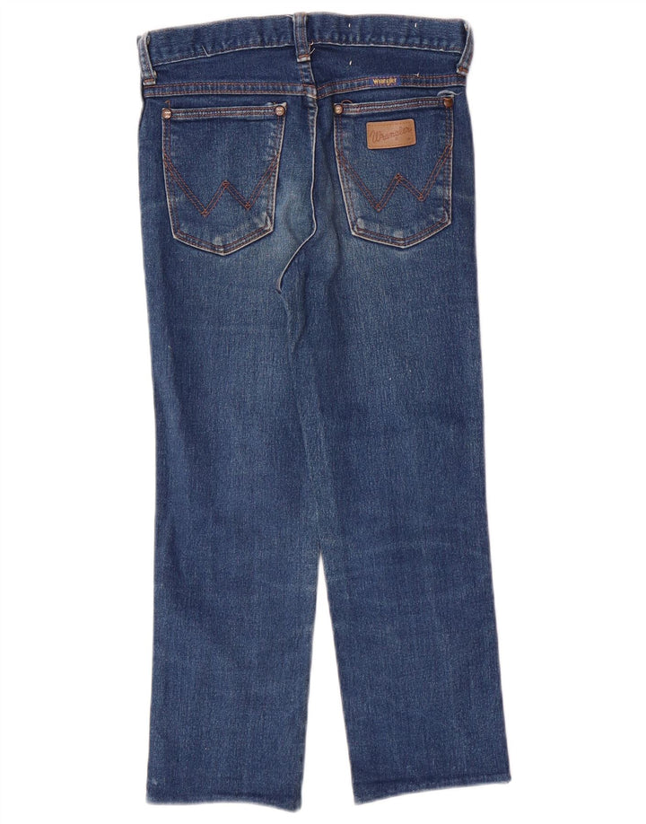 Jeans Capri dritti per ragazzi Wrangler 14-15 anni W25 L21 cotone blu