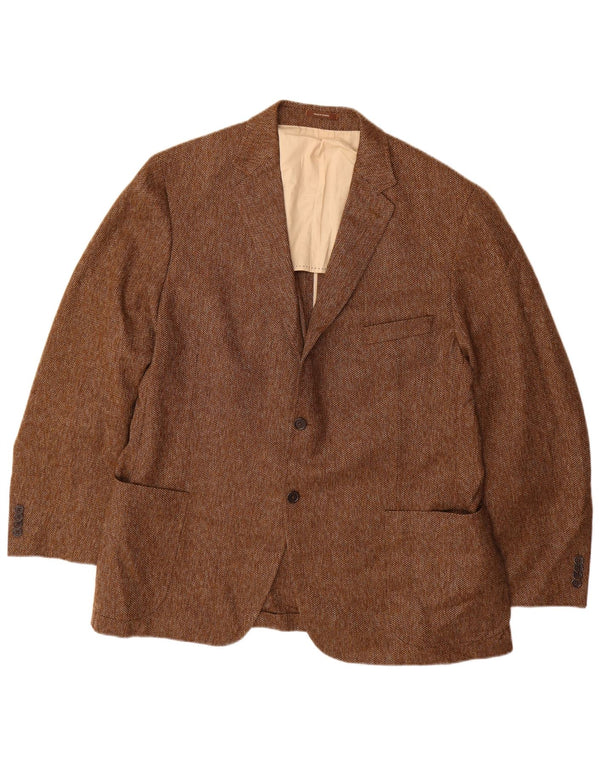 PETER MILLAR Giacca blazer da uomo a 2 bottoni UK 40 grande marrone