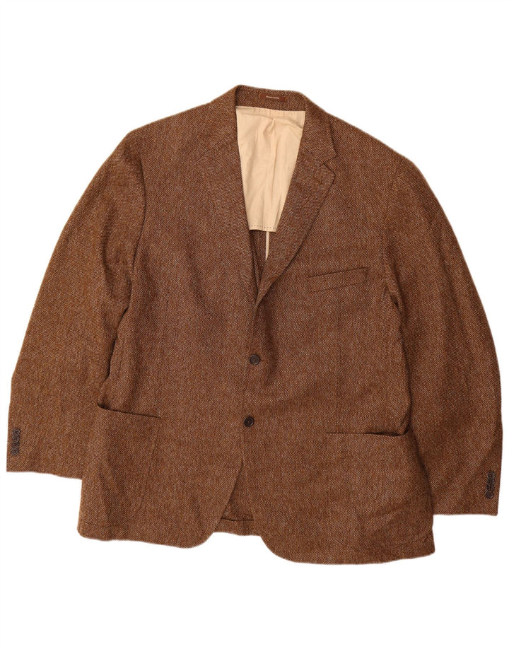 PETER MILLAR Giacca blazer da uomo a 2 bottoni UK 40 grande marrone