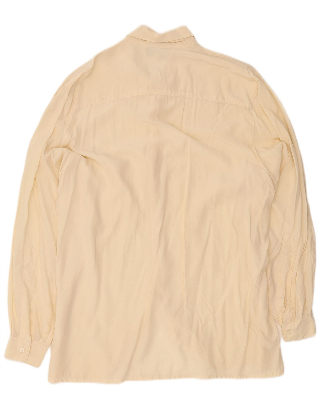 Camicetta oversize a camicia lunga da donna vintage EU 44 XL Seta beige