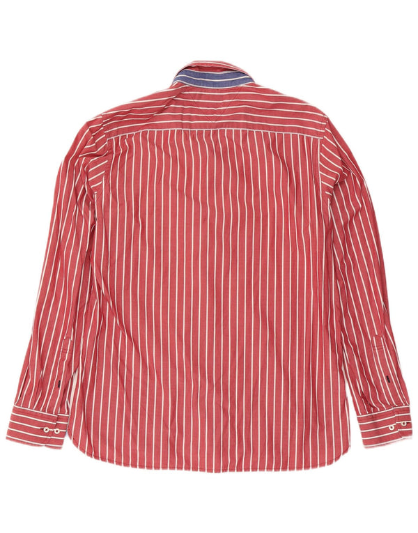 Camicia da uomo su misura Tommy Hilfiger Cotone gessato rosso medio