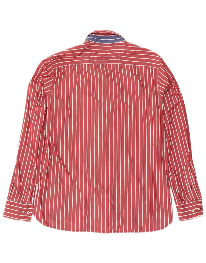 Camicia da uomo su misura Tommy Hilfiger Cotone gessato rosso medio