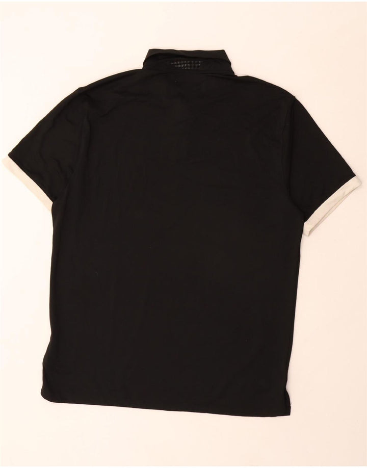 Polo NIKE da uomo Dri Fit media nera in poliestere