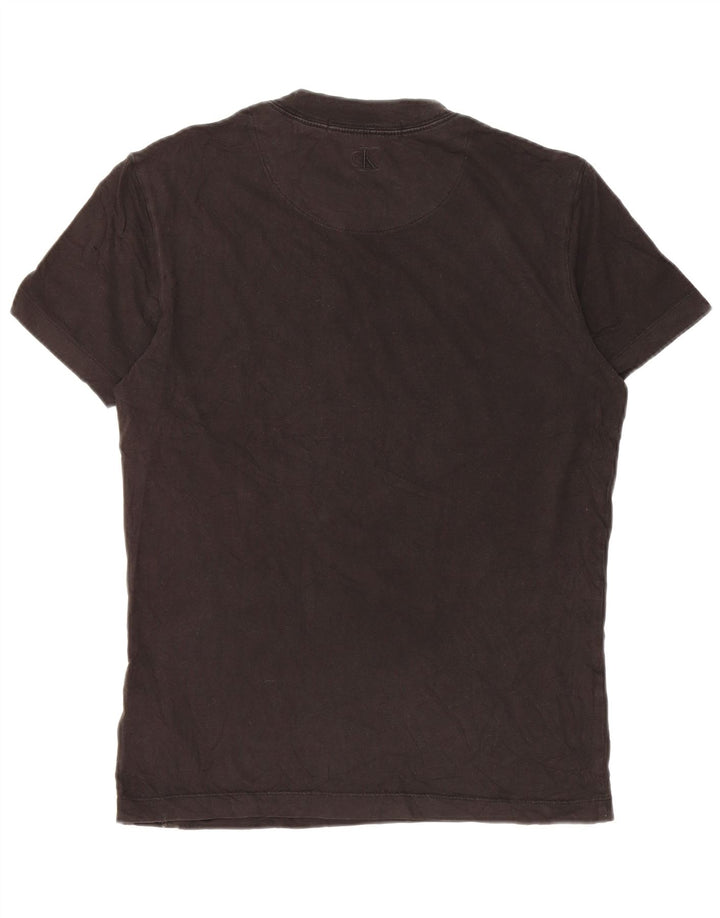 T-shirt da uomo Calvin Klein Jeans Top in cotone nero medio