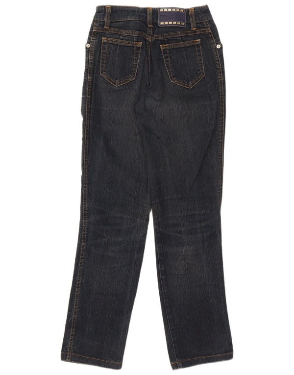 Jeans dritti da donna Roccobarocco W28 L29 cotone blu navy