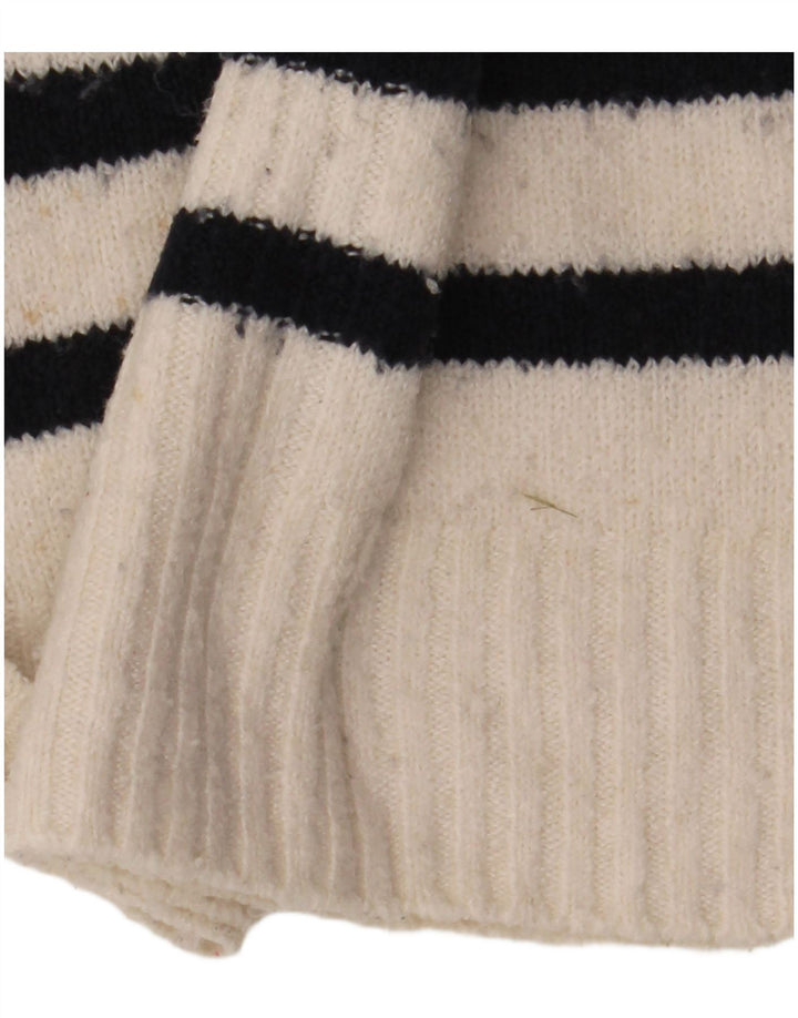 Maglione maglione girocollo da donna Marks & Spencer UK 14 medio bianco sporco