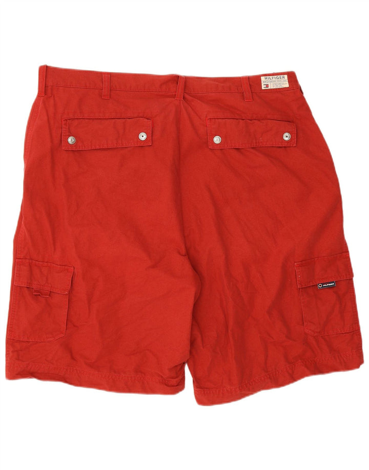 Pantaloncini cargo da uomo Tommy Hilfiger W40 XL cotone rosso