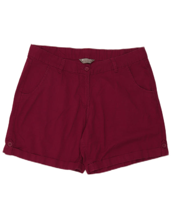 Pantaloncini larghi da donna Mountain Warehouse UK 16 Large W34 Maroon Cotton