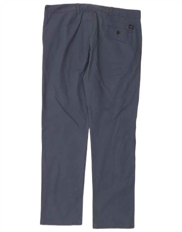 Pantaloni chino dritti da uomo Marks & Spencer W38 L33 cotone blu