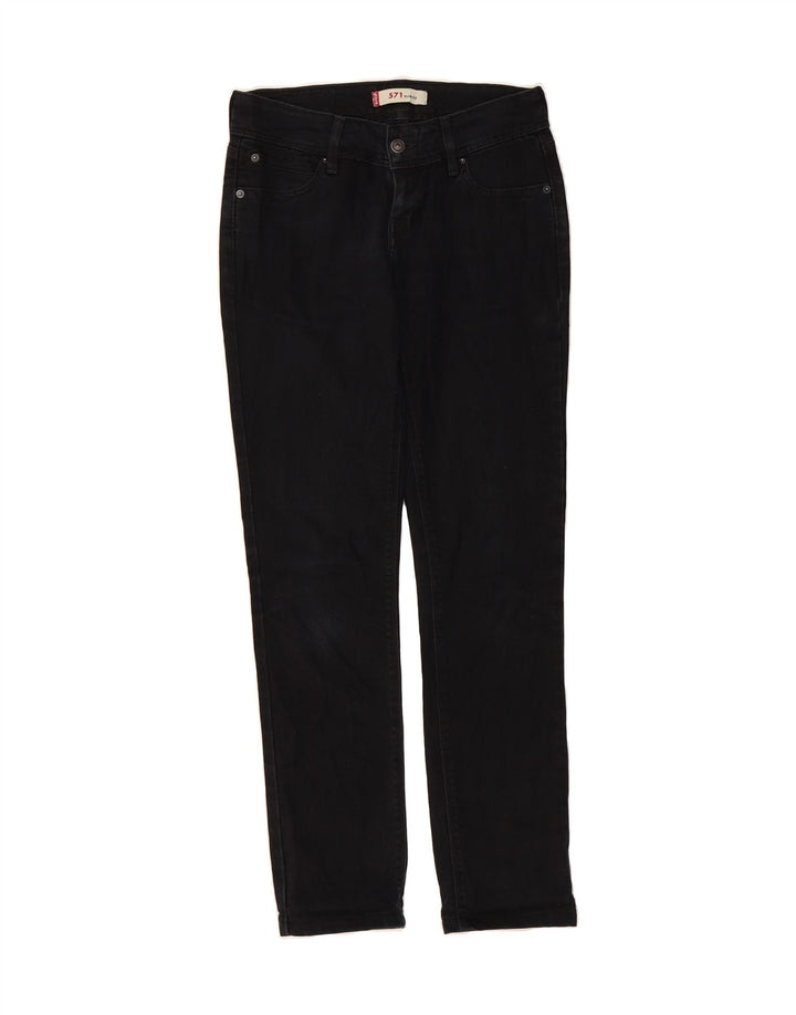 LEVI'S Womens 571 Slim Jeans W30 L30 Black Vintage Levi's and Second-Hand Levi's from Messina Hembry 