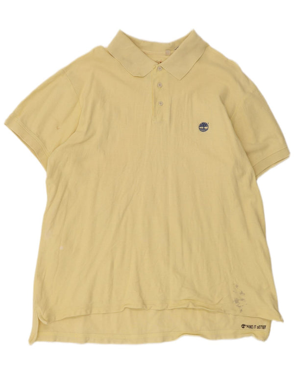 Polo da uomo Timberland 2XL in cotone giallo