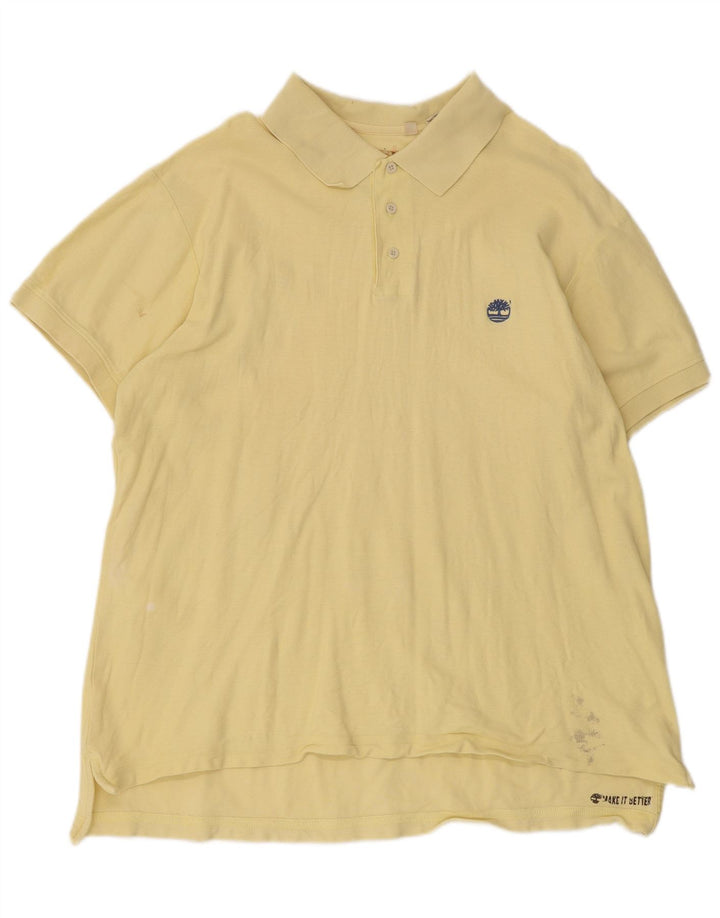 Polo da uomo Timberland 2XL in cotone giallo