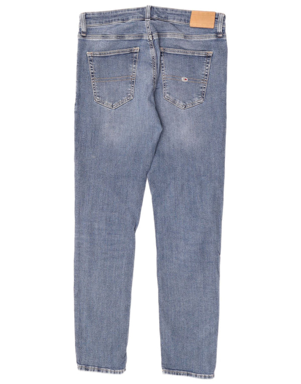 Tommy Hilfiger Uomo Austin Slim Tapered Jeans W33 L34 Cotone Blu