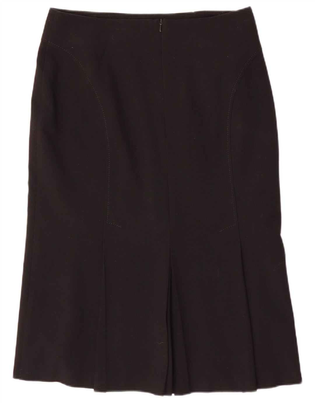 Gonna dritta da donna Marks & Spencer UK 12 media W30 poliestere nero
