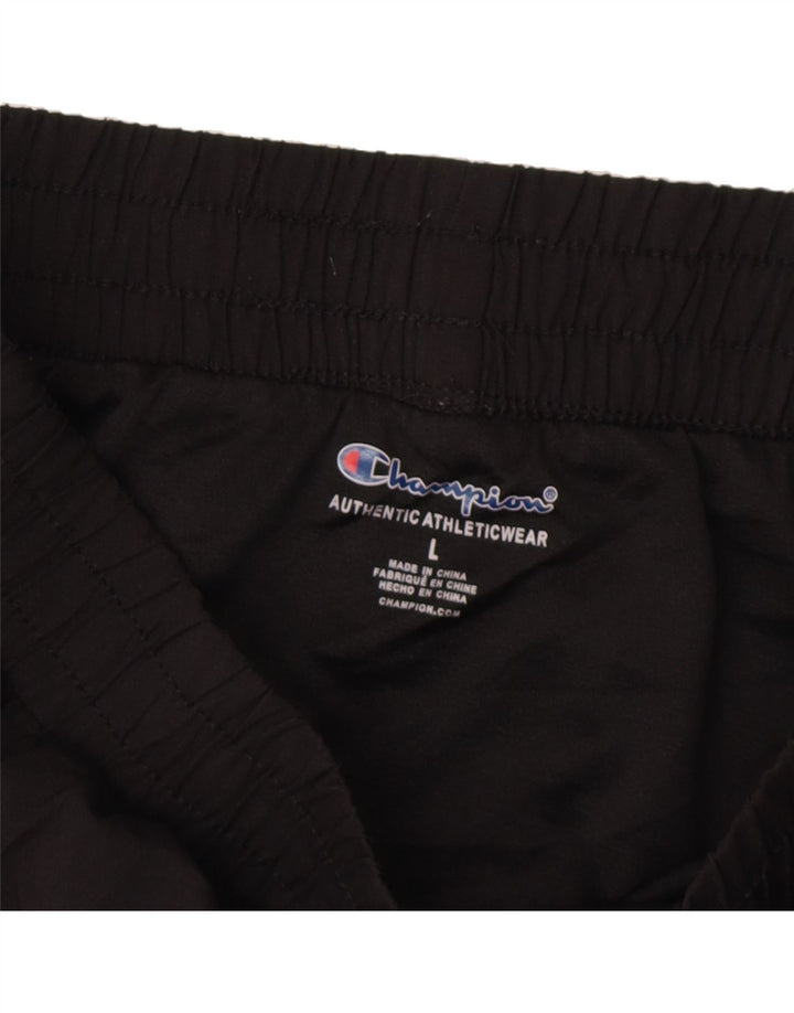CHAMPION Girls Sport Shorts 11-12 Years Large  Black Polyester Vintage Champion and Second-Hand Champion from Messina Hembry 