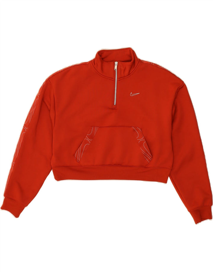 NIKE Womens Therma-Fit Oversized Sweatshirt Jumper UK 10 Small Red Vintage Nike and Second-Hand Nike from Messina Hembry 