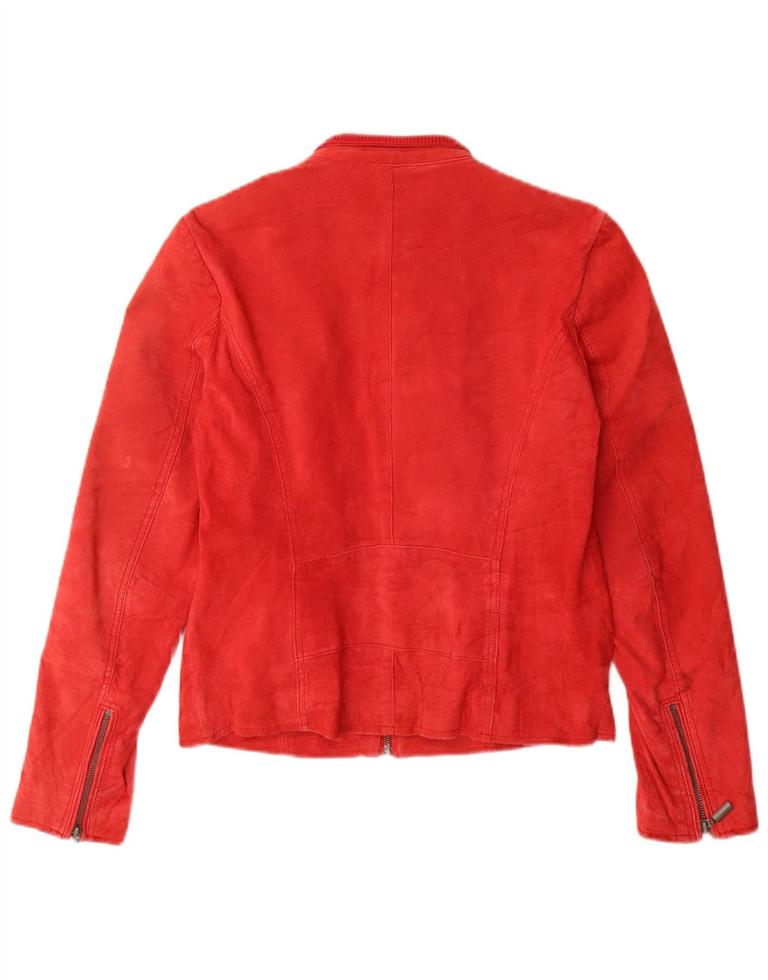 Giacca in pelle scamosciata da donna Cache US 2 XS in pelle rossa