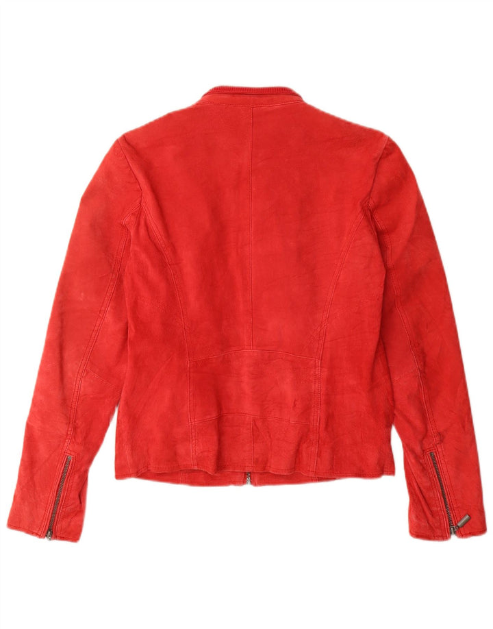 Giacca in pelle scamosciata da donna Cache US 2 XS in pelle rossa