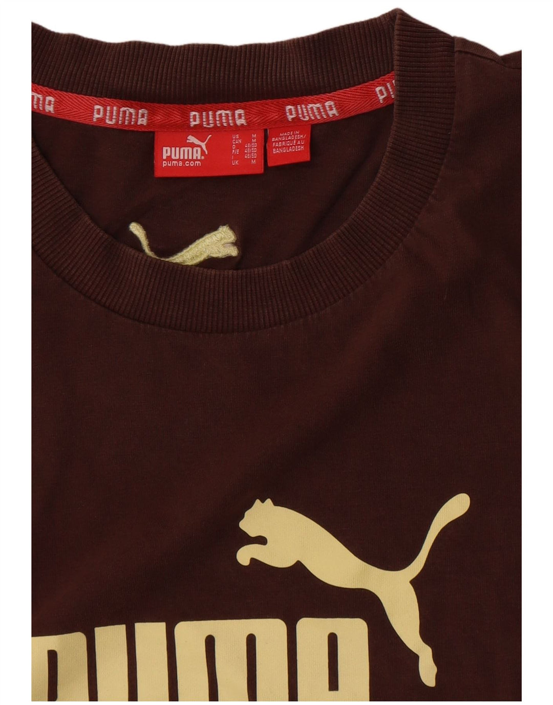 Maglietta grafica da uomo Puma Marrone medio
