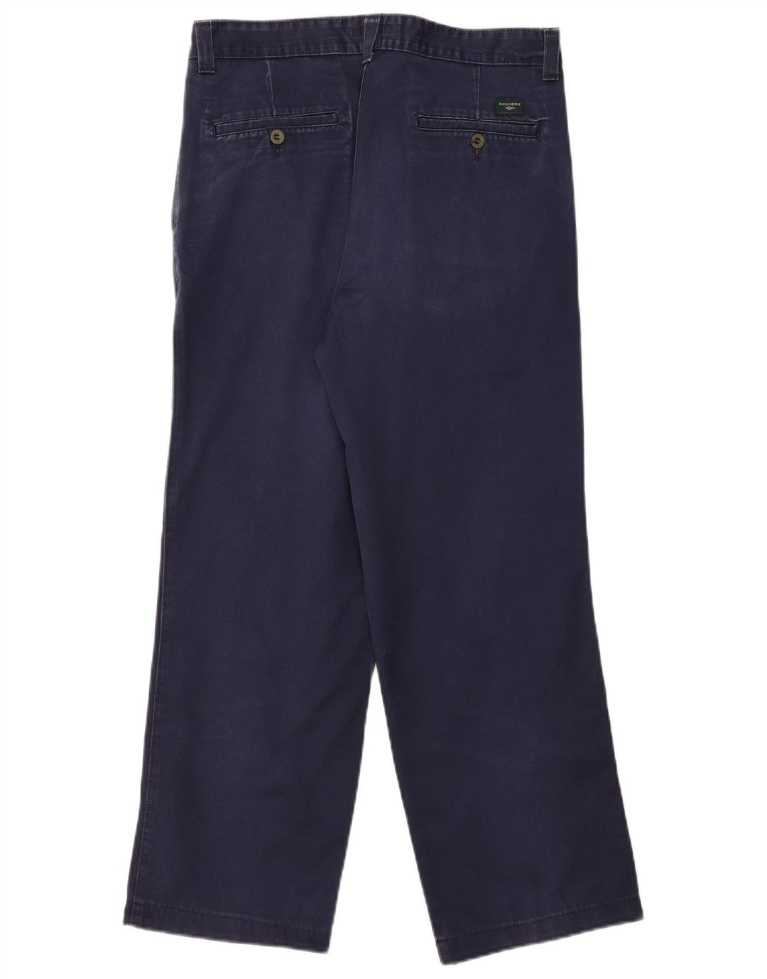 DOCKERS Pantaloni chino dritti da uomo W34 L28 Blu navy