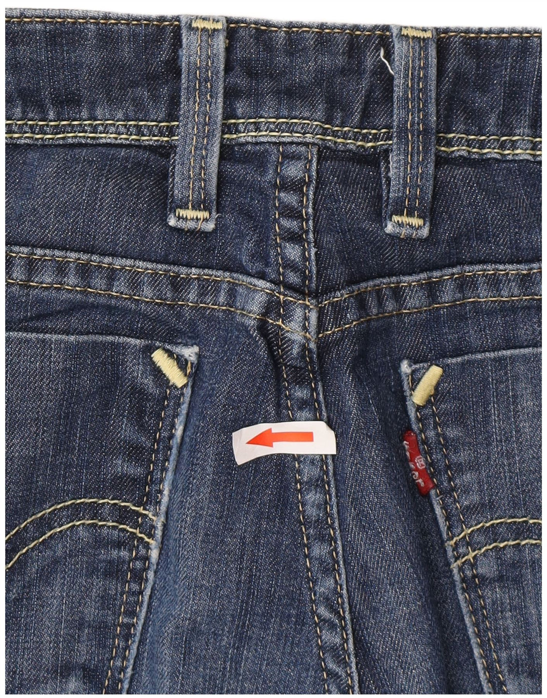 Jeans dritti 627 da donna Levi's W29 L28 cotone blu navy