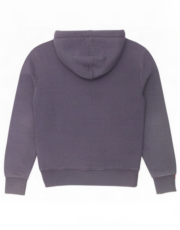 Felpa con cappuccio grafica da uomo Superdry Small in cotone blu navy
