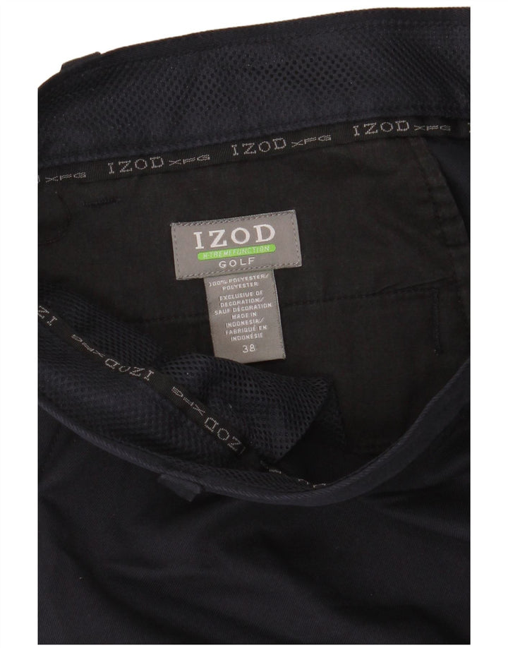 Pantaloncini cargo da uomo IZOD W38 XL poliestere blu navy