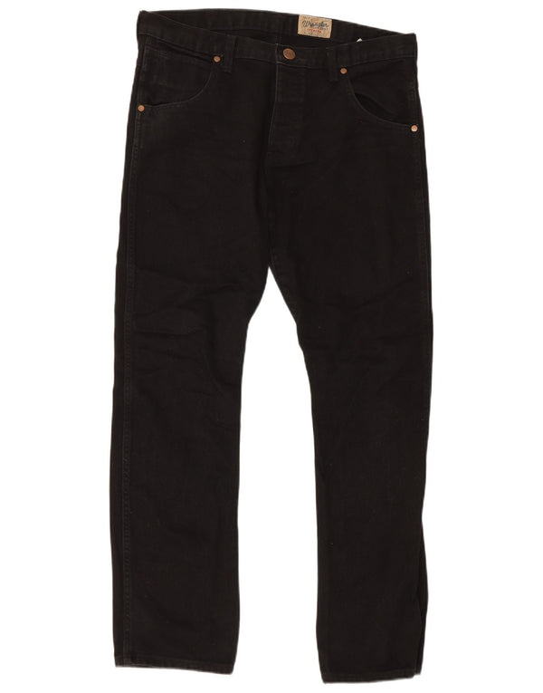 Jeans dritti slim da uomo Wrangler Spencer W34 L32 neri