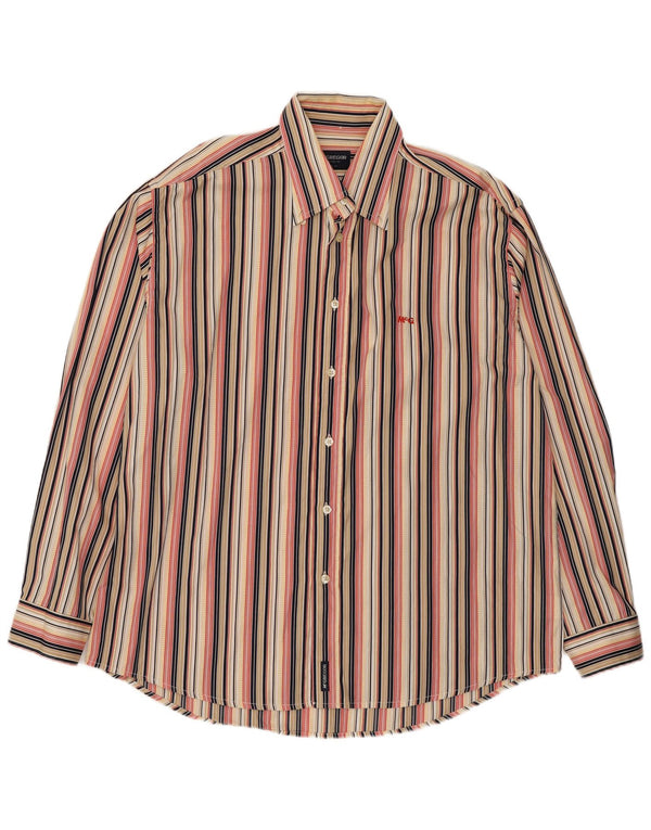 Camicia da uomo MC Gregor XL in cotone a righe multicolore
