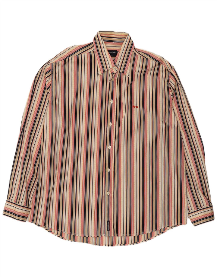 Camicia da uomo MC Gregor XL in cotone a righe multicolore