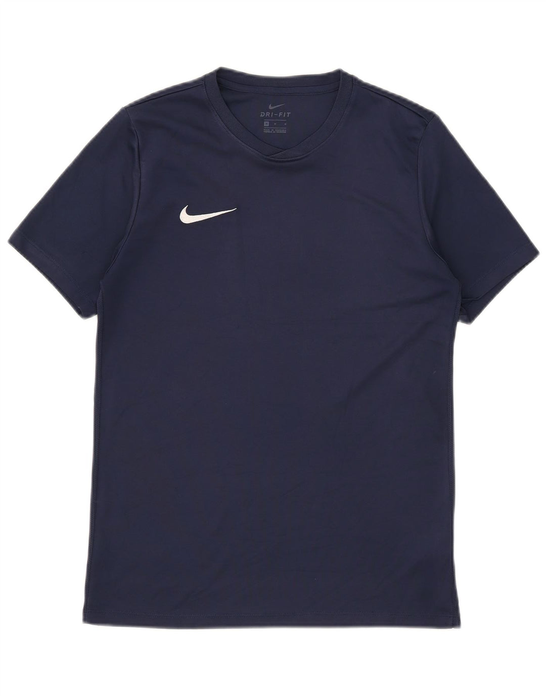 T-shirt NIKE da uomo Dri Fit Top medio in poliestere blu navy